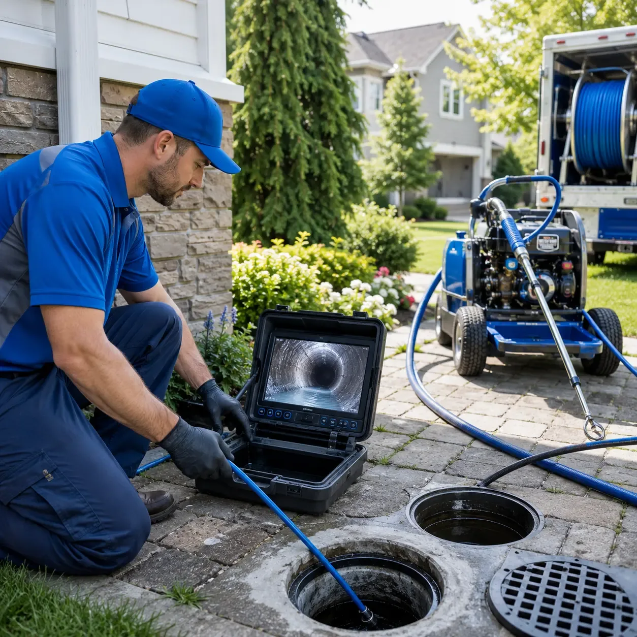 Outdoor drain cleaning professionals serving Denton, GA