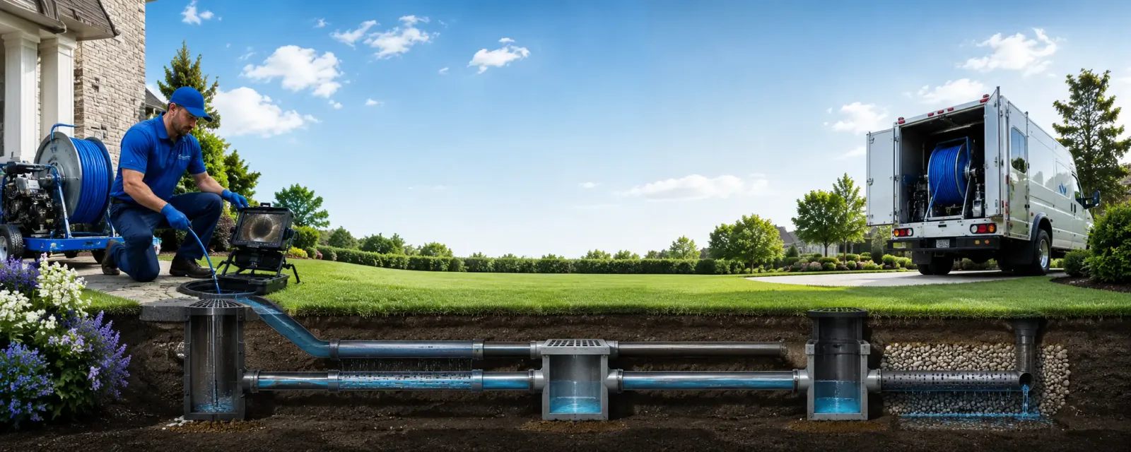 Outdoor drain cleaning information for Denton, GA